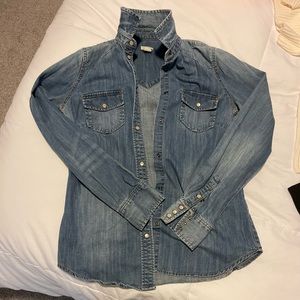 Chambray/Denim button up size XS